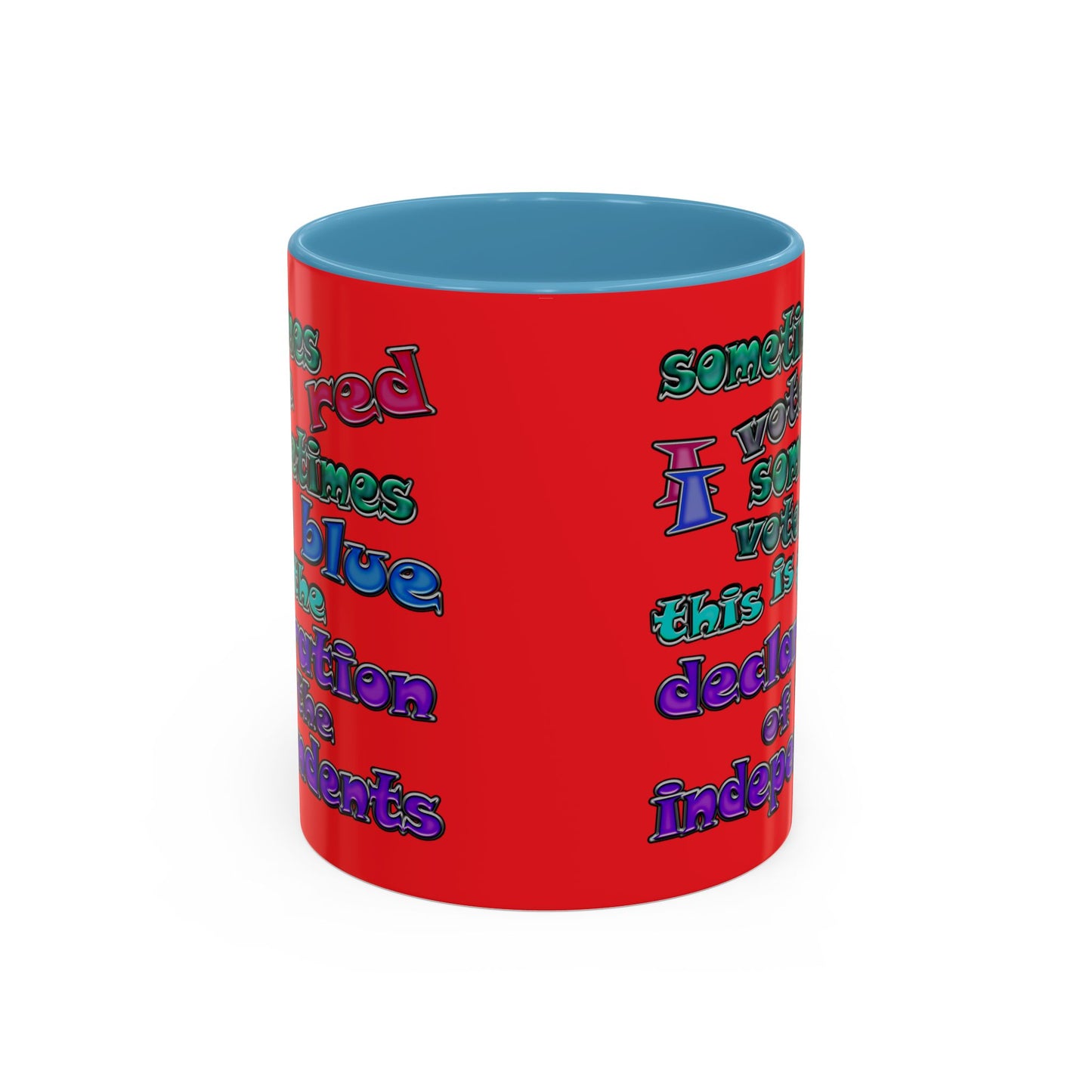 declaration of the independents - Accent Mug (red)