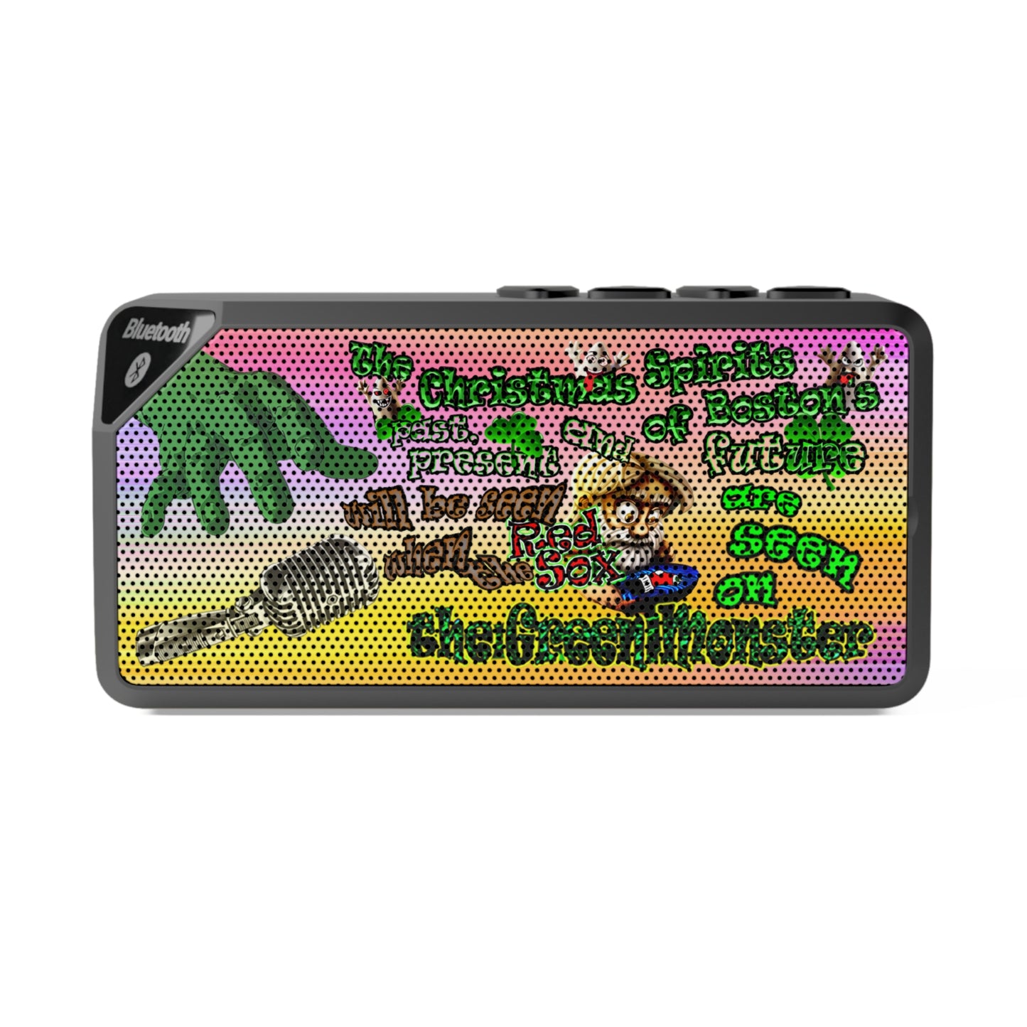 christmas spirits of boston - Jabba Bluetooth Speaker (color blur)