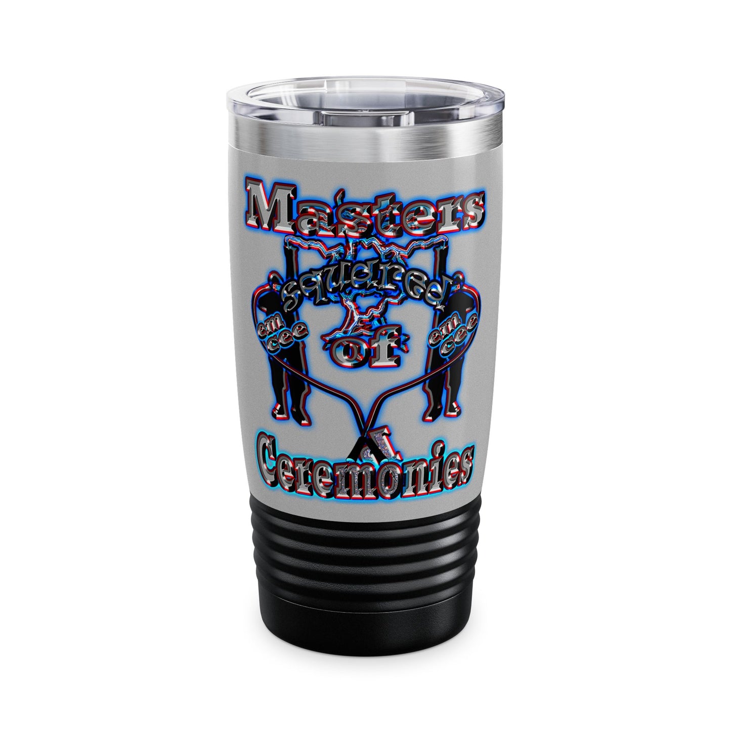 em cee squared - Ringneck Tumbler, 20oz (light grey)