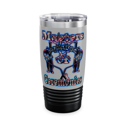 em cee squared - Ringneck Tumbler, 20oz (light grey)