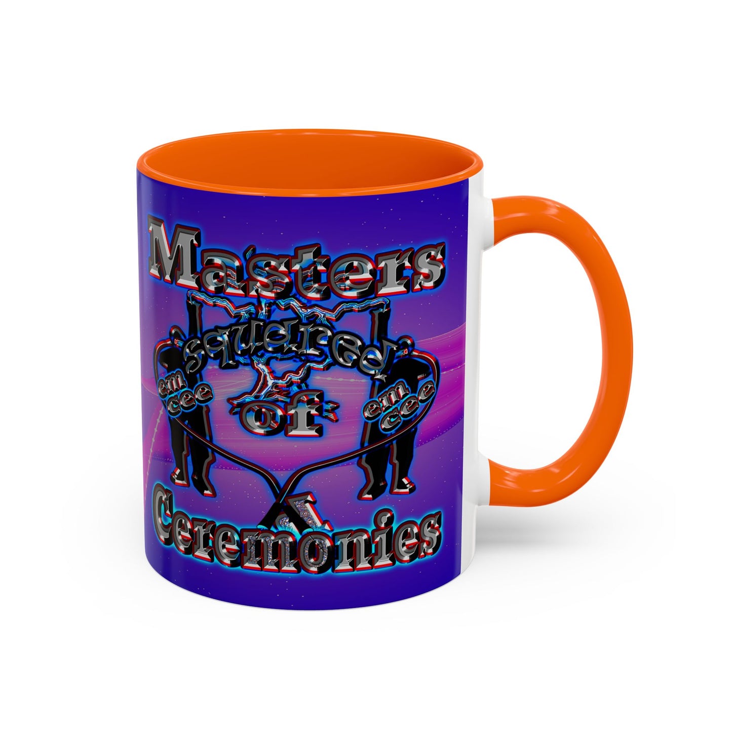 em cee squared - Accent Mug (purple-pink wave)