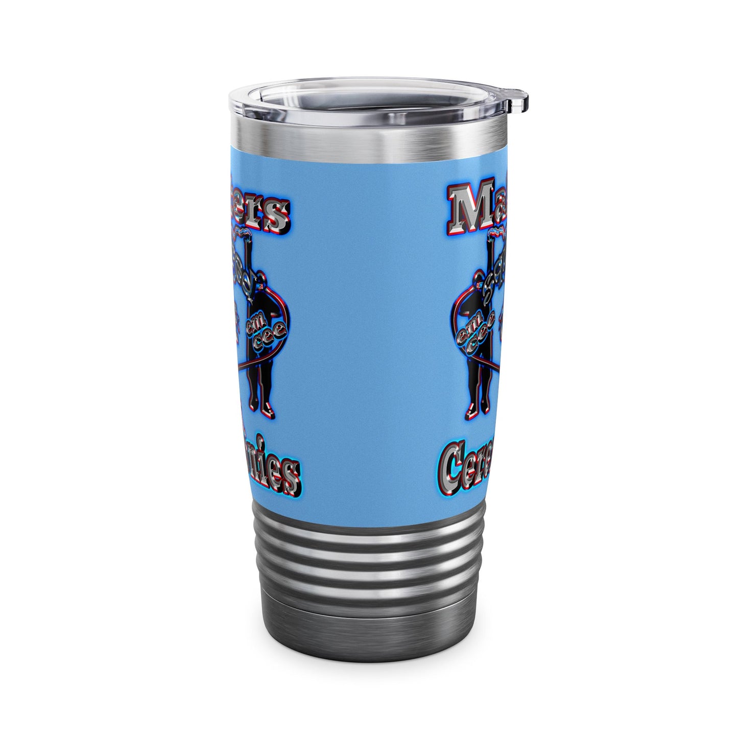 em cee squared - Ringneck Tumbler, 20oz (light blue)