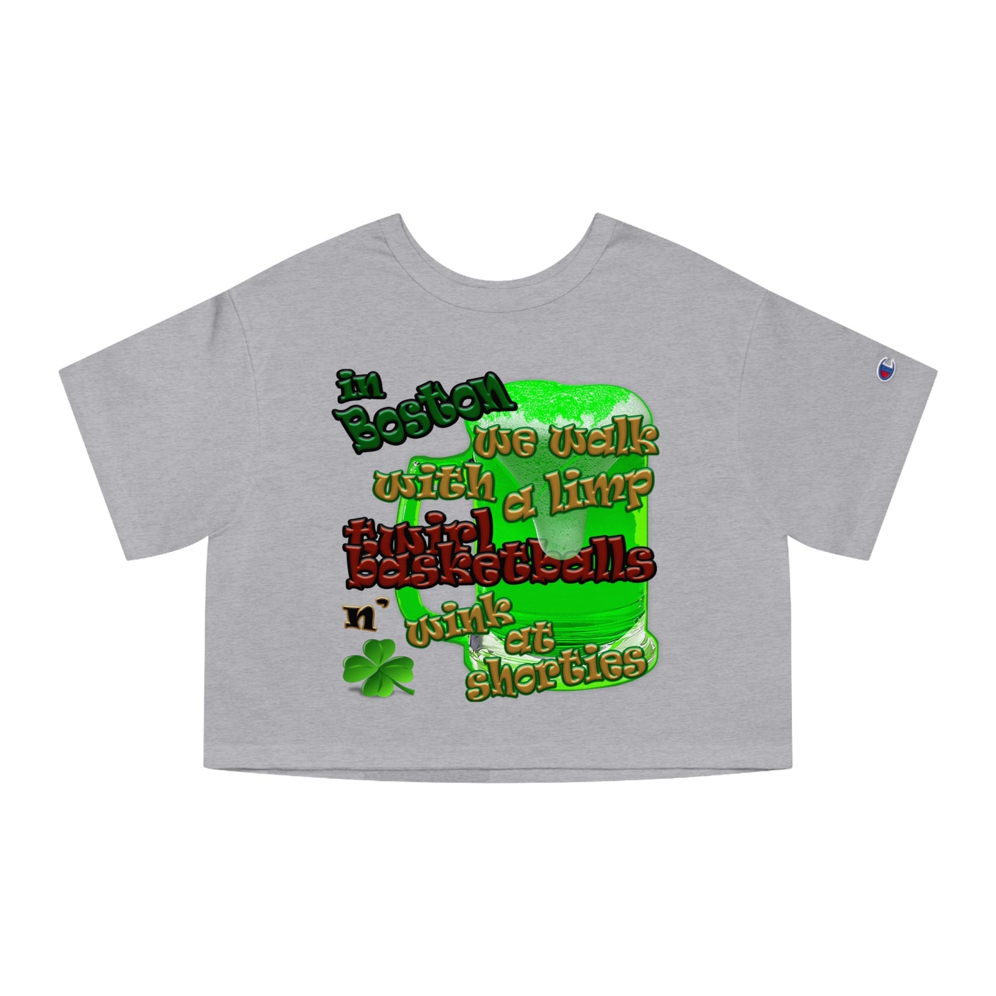 celtics logo - Champion Women's Heritage Cropped T-Shirt