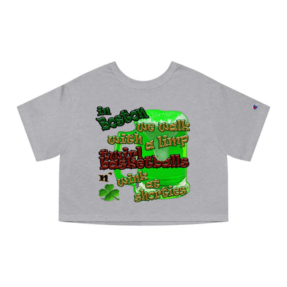 celtics logo - Champion Women's Heritage Cropped T-Shirt