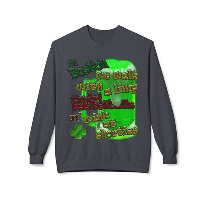 celtics logo - Unisex Midweight Softstyle Fleece Crewneck Sweatshirt