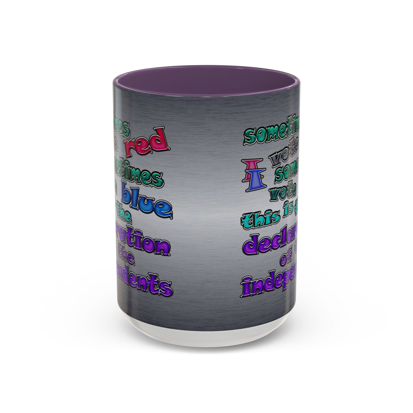 declaration of the independents - Accent Mug (brushed nickel)