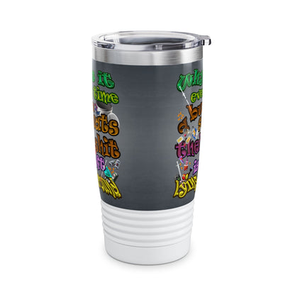 the bum's shit - Ringneck Tumbler, 20oz (grey-light grey)