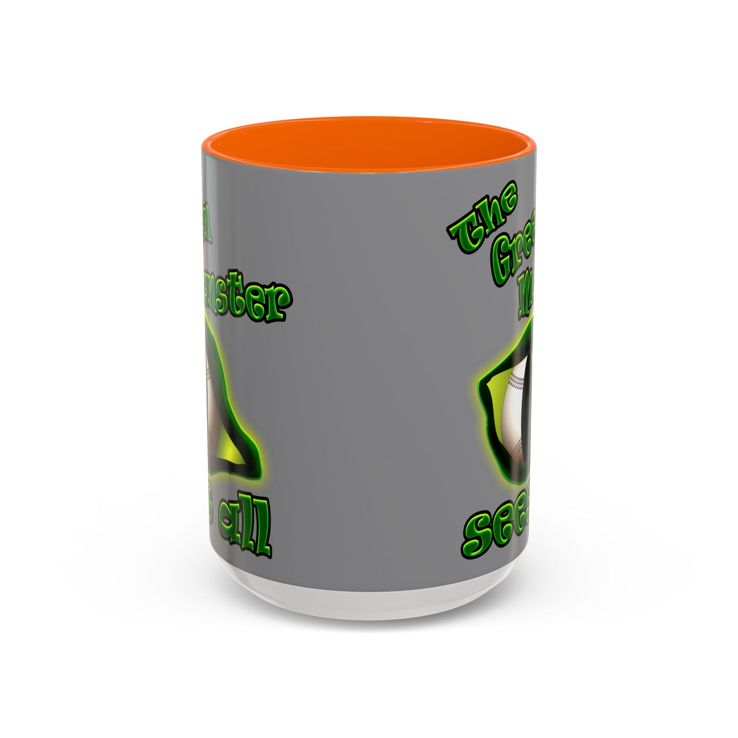 green monster - Accent Mug (grey)