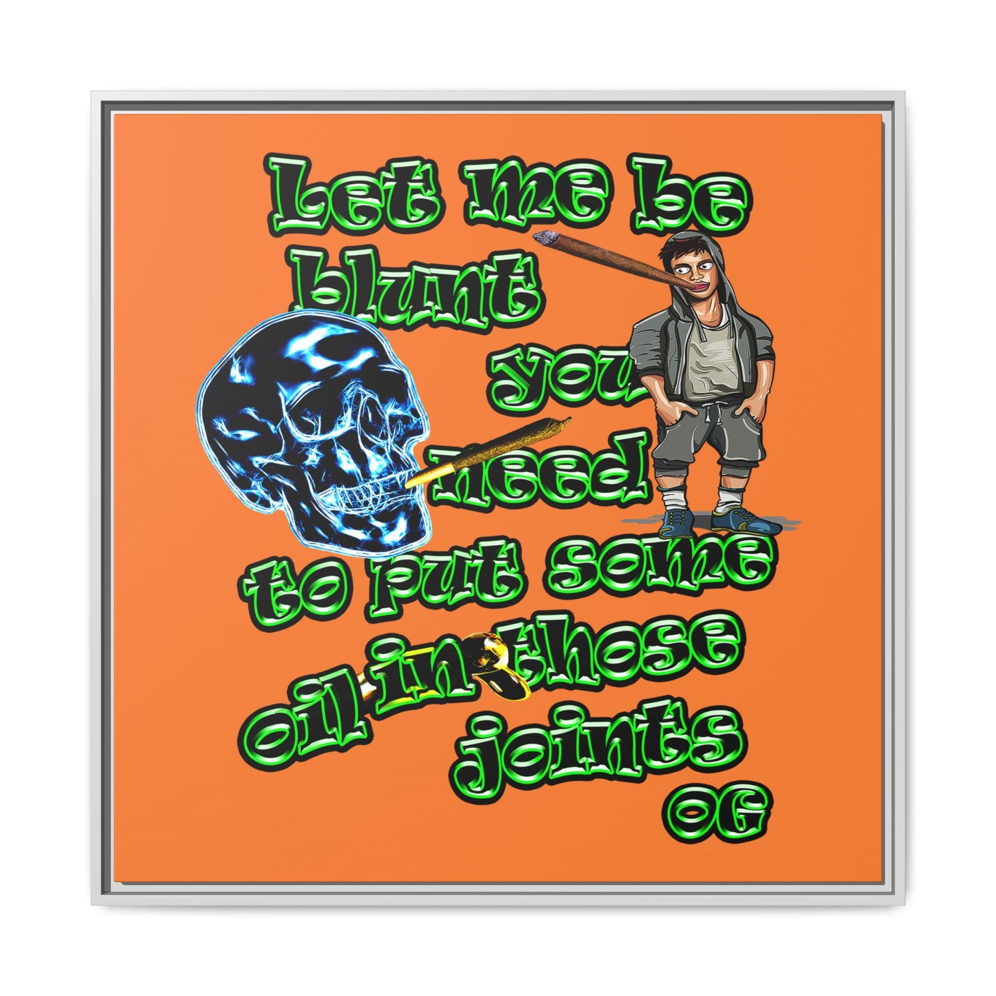 og - framed canvas art (crusta)