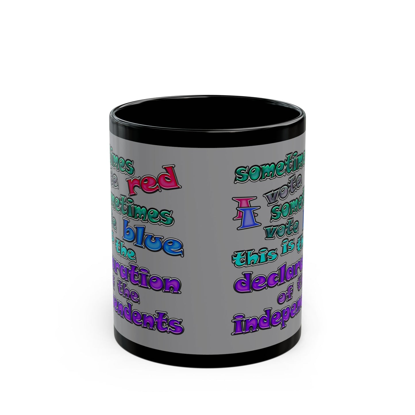 declaration of the independents - Black Mug (grey)