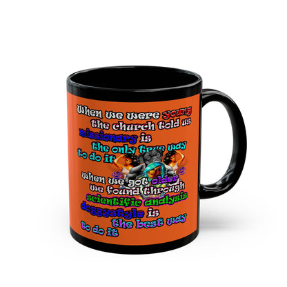 doggystyle - Black Mug (orange)