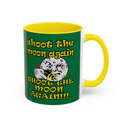 shoot the moon again - Accent Mug (dark green)