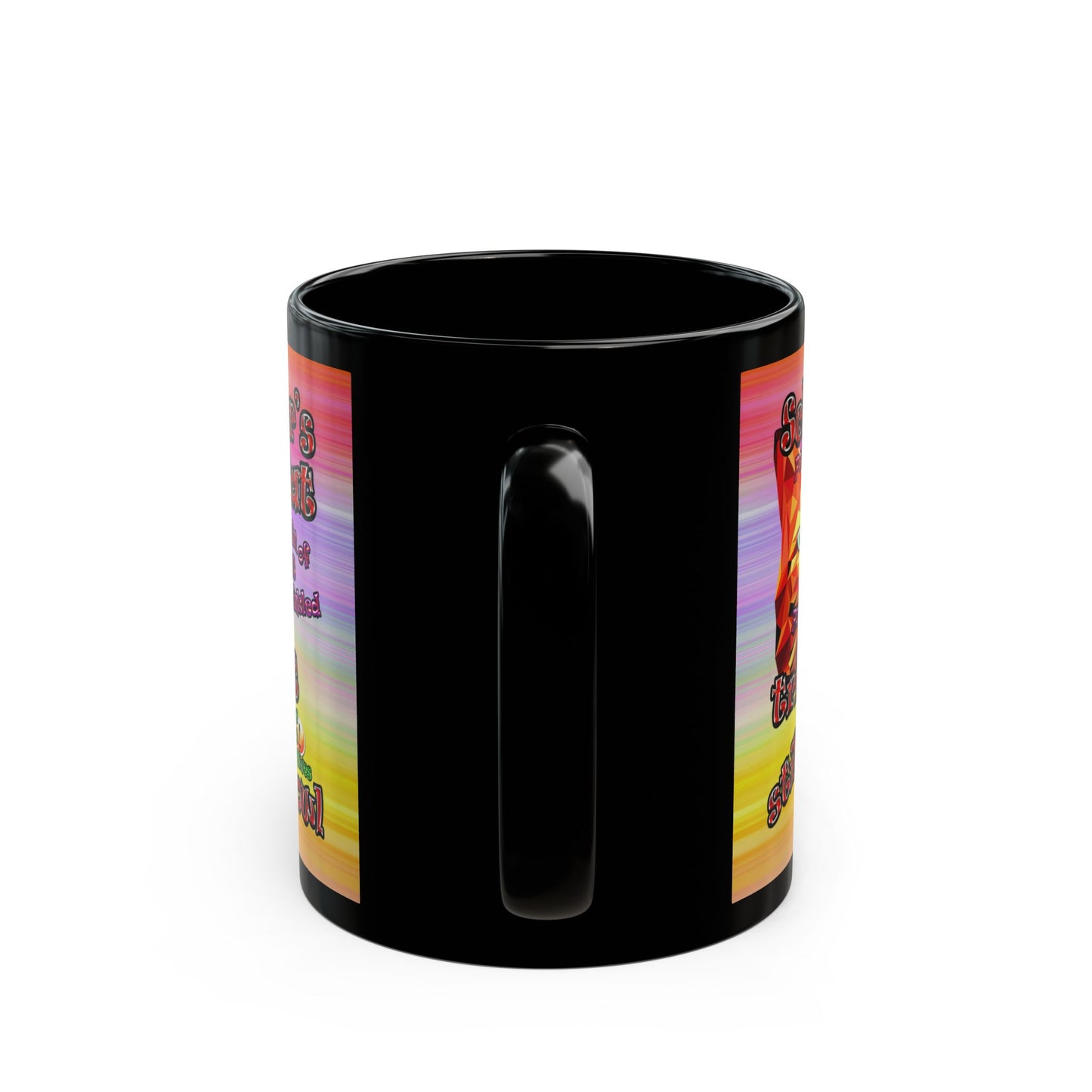 schrodinger's cat - Black Mug (color blur)