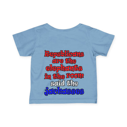donkeys and elephants - Infant Fine Jersey Tee