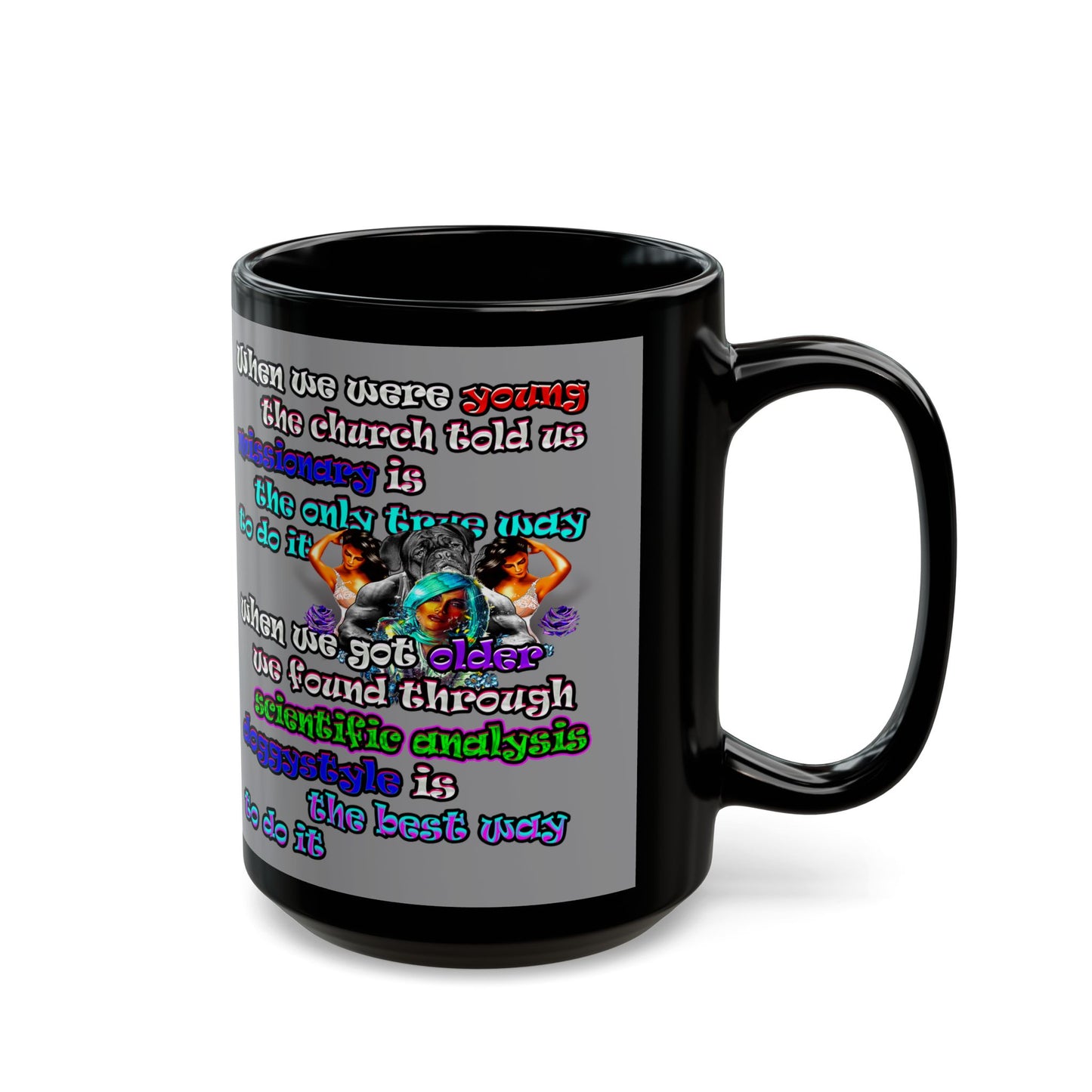 doggystyle - Black Mug (grey)