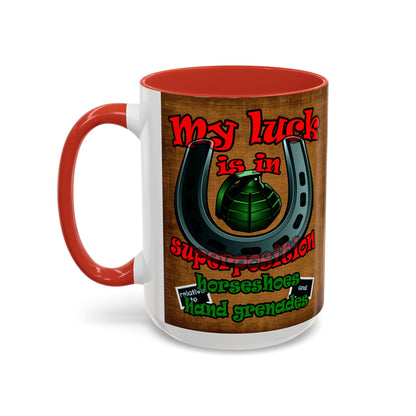 my luck - Accent Mug (brown papyrus)