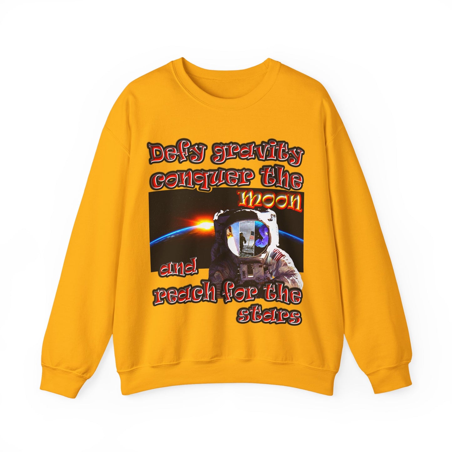 defy conquer reach - Unisex Heavy Blend™ Crewneck Sweatshirt