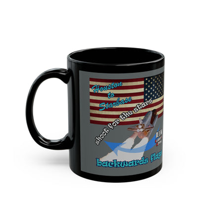 shoot for the stars - Black Mug (dark grey)