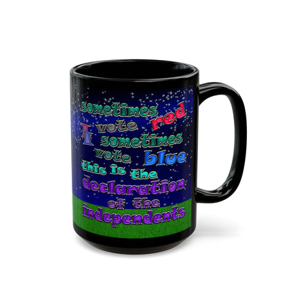 declaration of the independents - Black Mug ('snoops' background)
