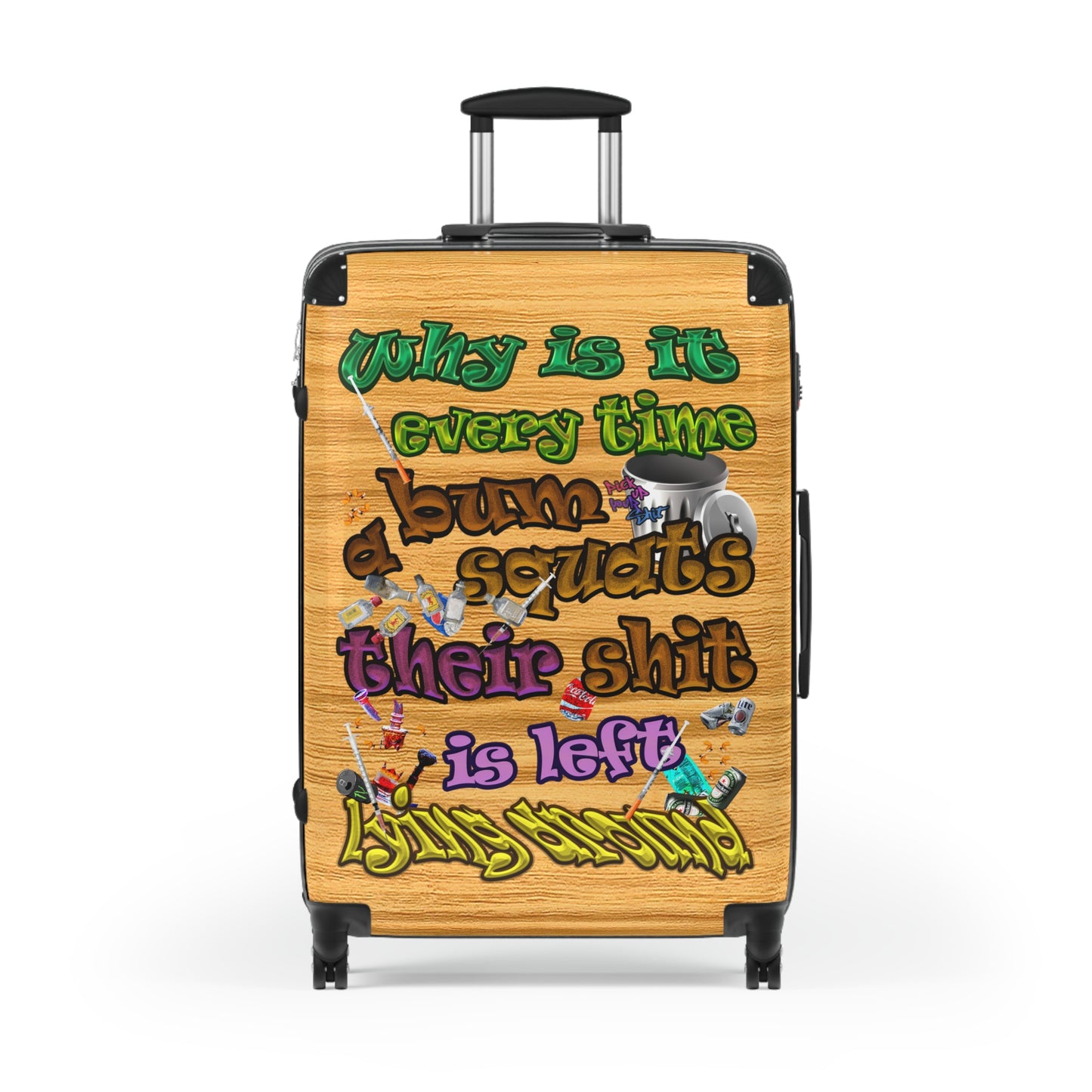 the bum's shit - Suitcase (butterscotch wood finish)