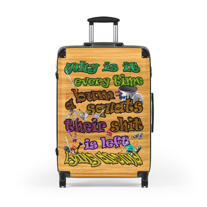 the bum's shit - Suitcase (butterscotch wood finish)