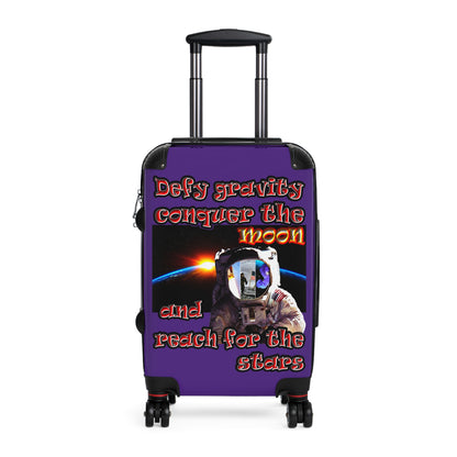 defy conquer reach - Suitcase (purple)