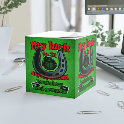 my luck - note cube (green turf)