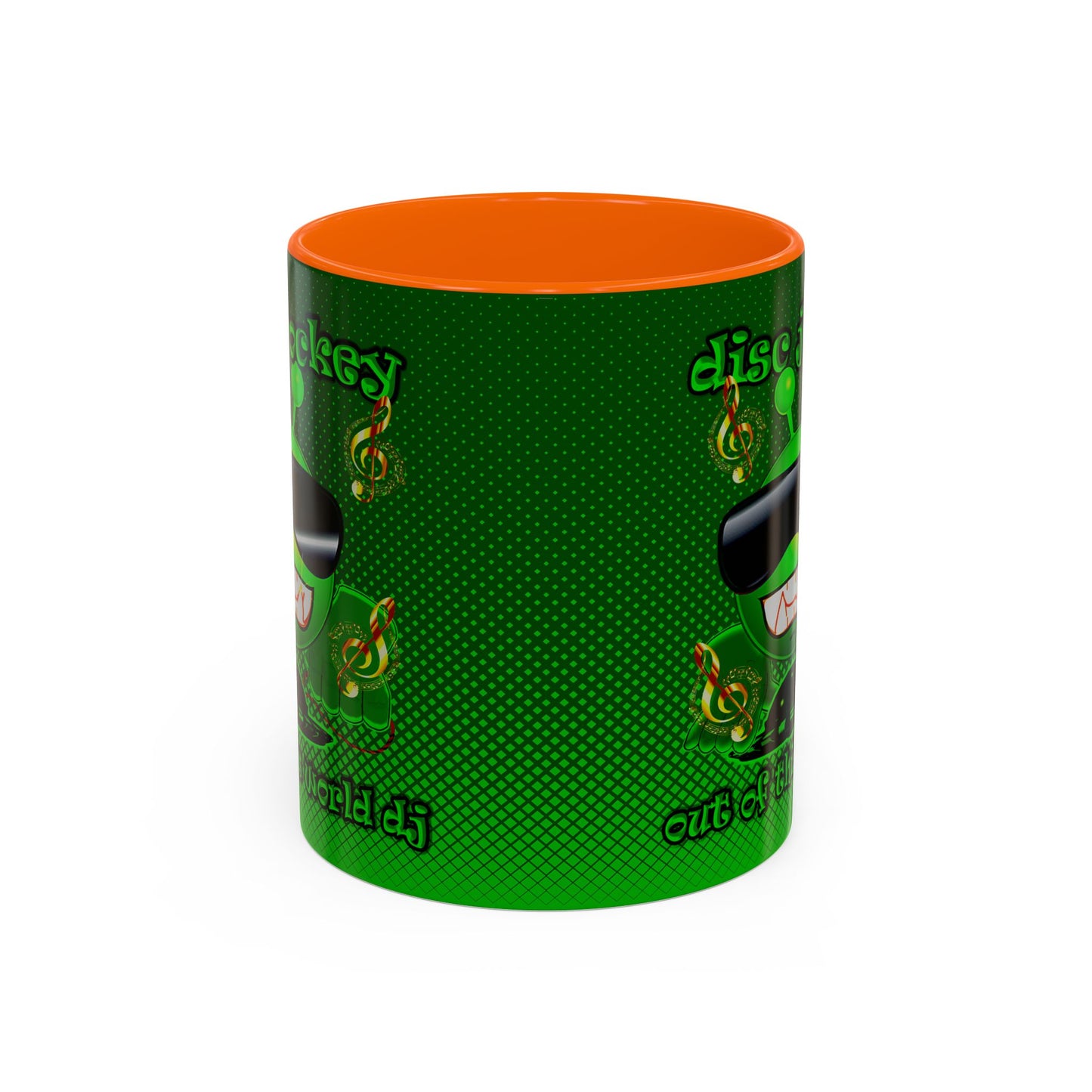 disc jockey - Accent Mug (logo green)