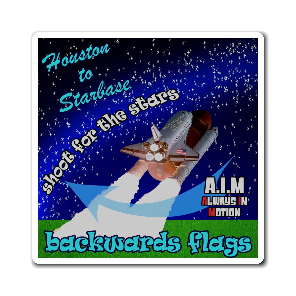 shoot for the stars - Magnets - ('snoops' background)