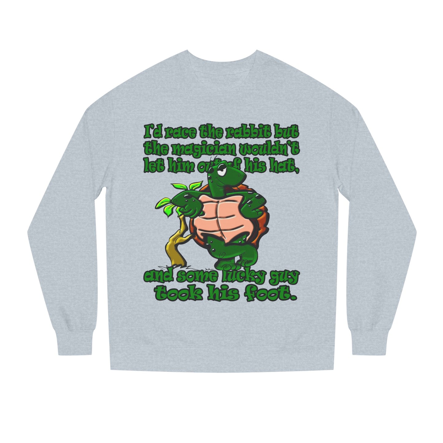 turtle race - Unisex Crew Neck Sweatshirt