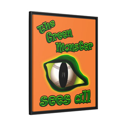 green monster - framed canvas art (crusta)