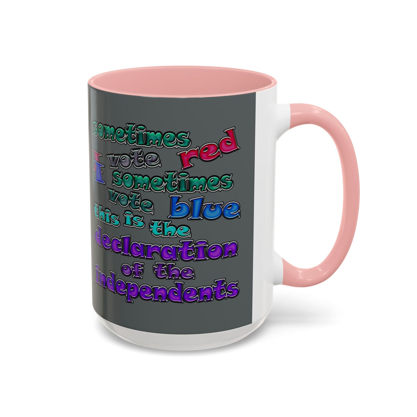 declaration of the independents - Accent Mug (dark grey)