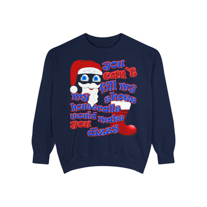 santa's shoes - Unisex Garment-Dyed Sweatshirt