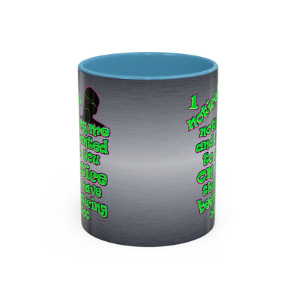noticed you noticing - Accent Mug (brushed nickel)