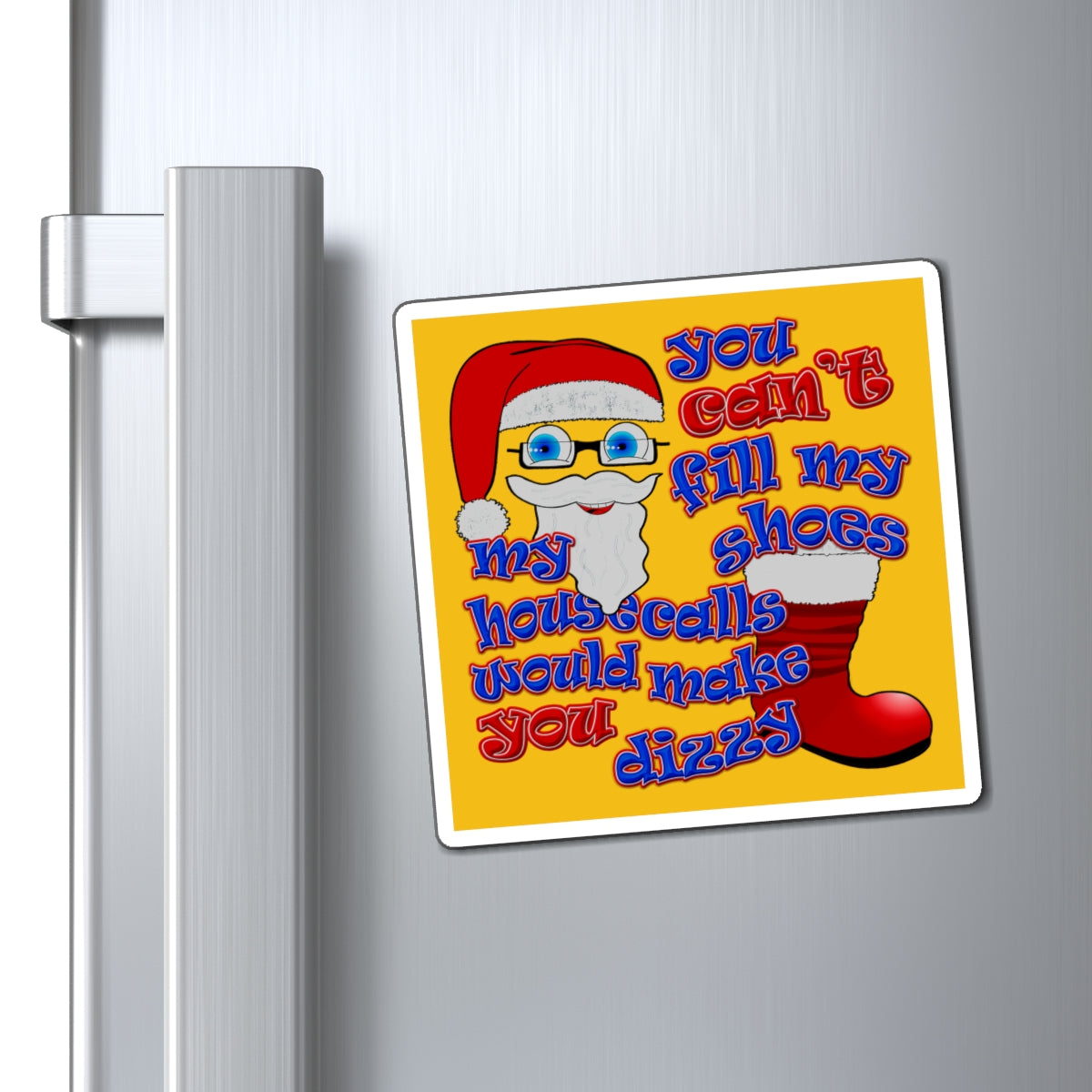 santa's shoes - Magnets - (yellow)