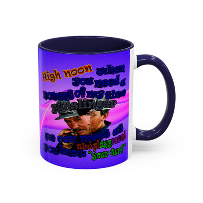 high noon - Accent Mug (purple-pink wave)