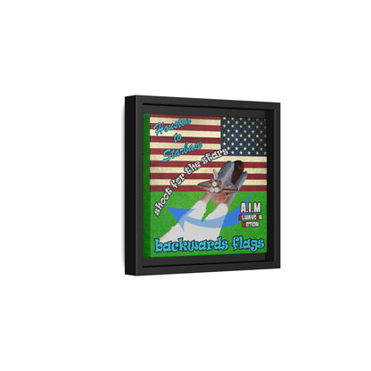 shoot for the stars - framed canvas art (green turf)