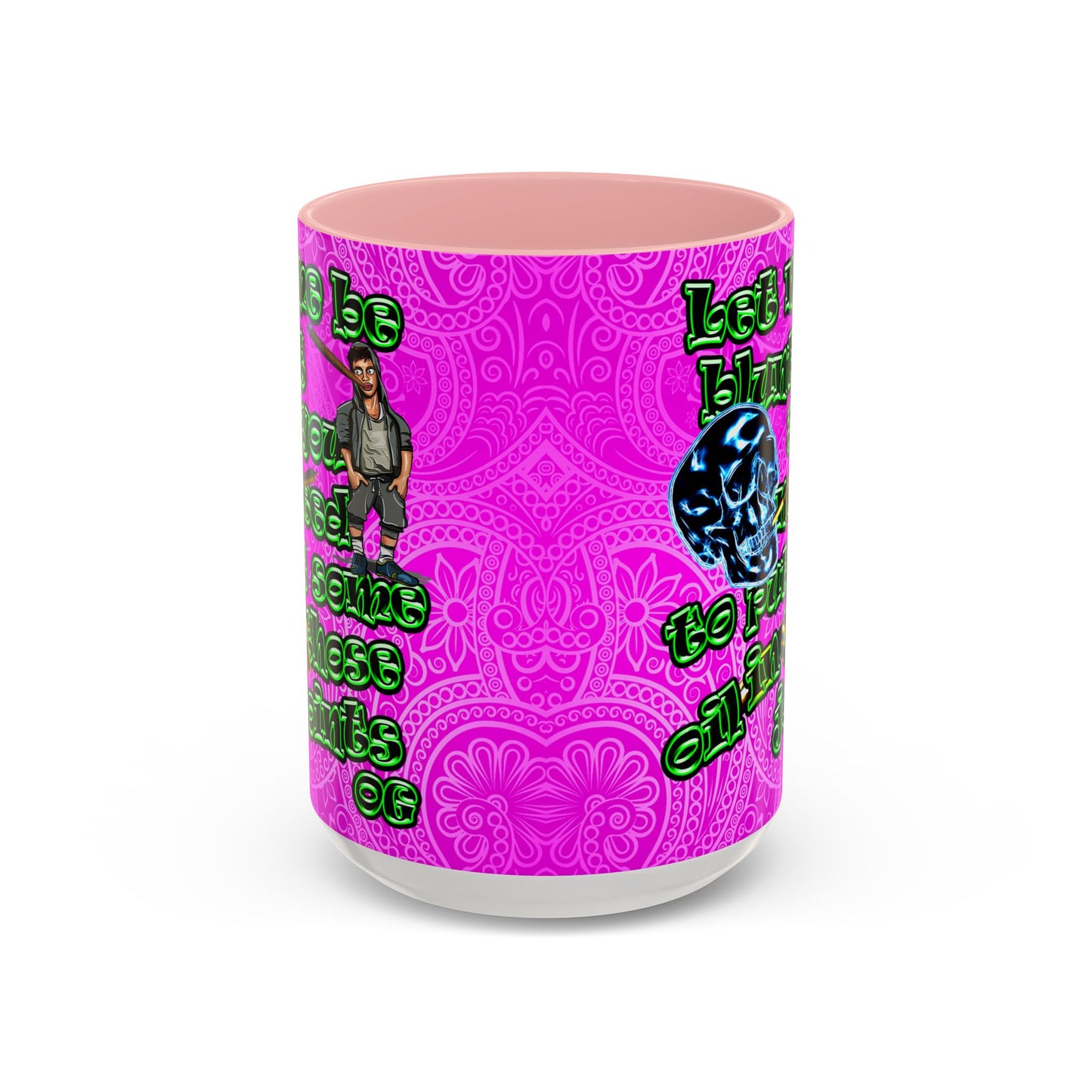 og - Accent Mug (pink swirl)