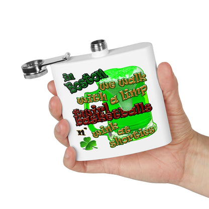 celtics logo - Stainless Steel Flask