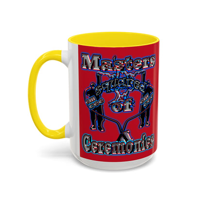 em cee squared - Accent Mug (dark red)