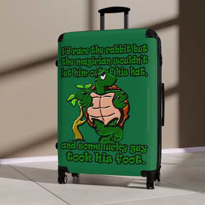 turtle race - Suitcase (dark green)