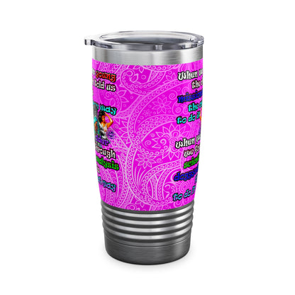 doggystyle - Ringneck Tumbler, 20oz (pink swirl)