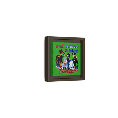 rw&b lives matter - framed canvas art (green turf)