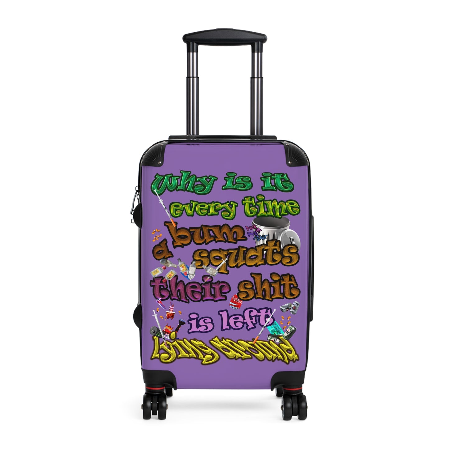 the bum's shit - Suitcase (light purple)