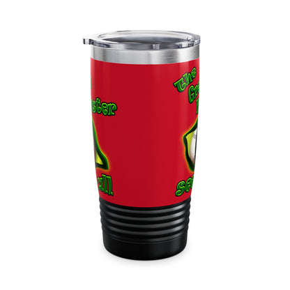 green monster - Ringneck Tumbler, 20oz (dark red)
