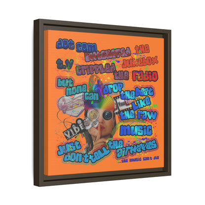 drop the beat - framed canvas art (crusta)
