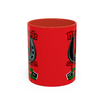 my luck - Accent Mug (red)