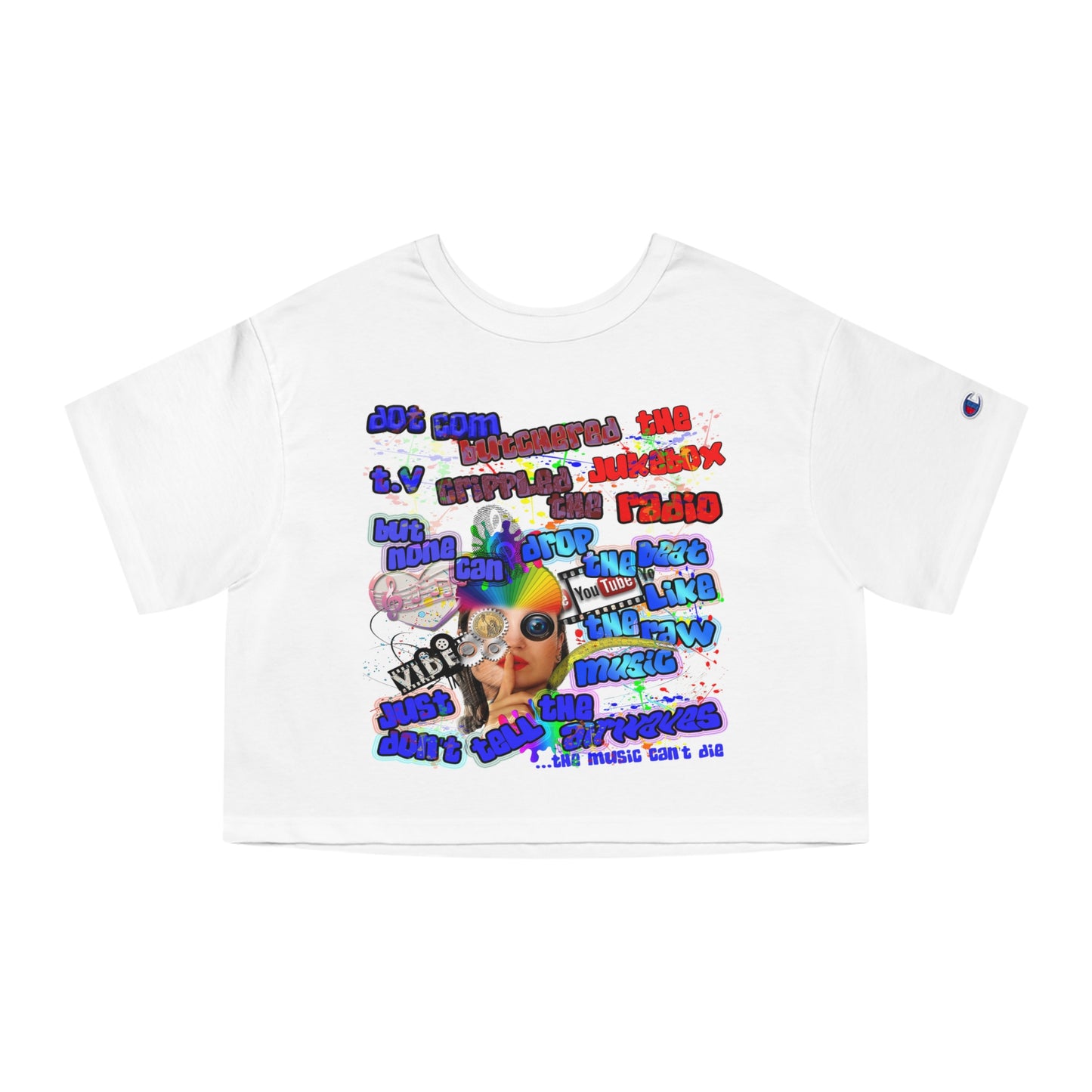 drop the beat - Champion Women's Heritage Cropped T-Shirt