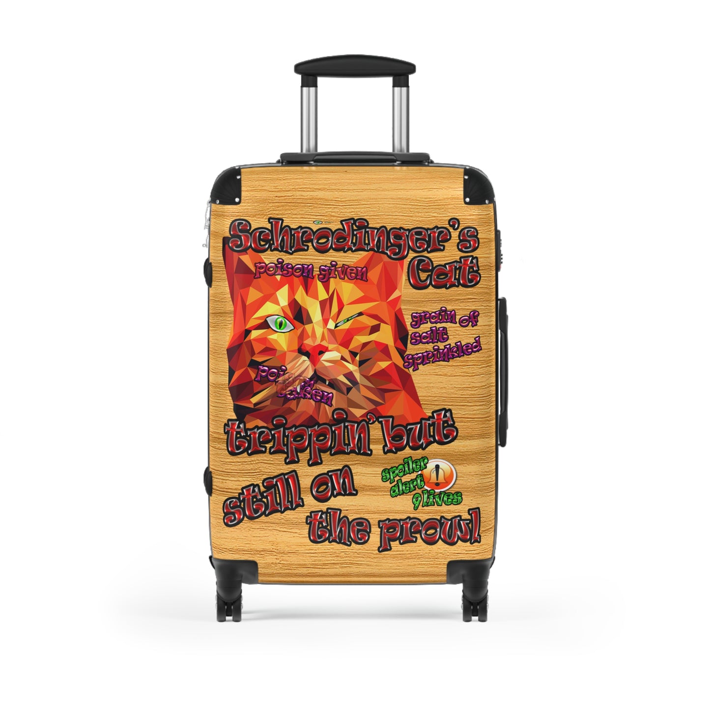 schrodinger's cat - Suitcase (butterscotch wood finish)