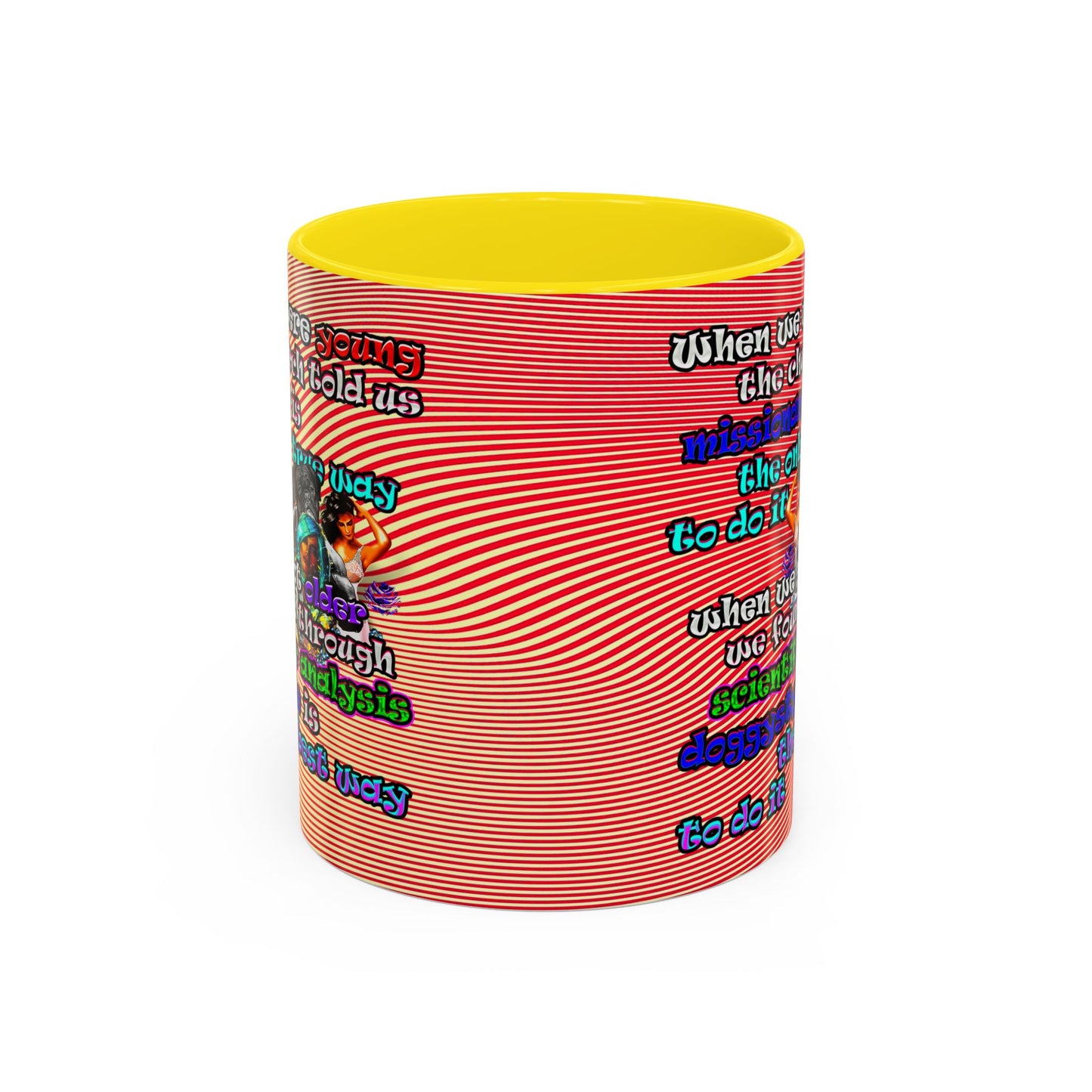 doggystyle - Accent Mug (yellow-orange wave)
